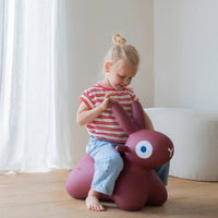 Hoppi Bouncing Bunny - Burgundy - Parkette.