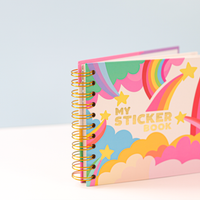 Hardcover Retro Style Sticker Book - Parkette.