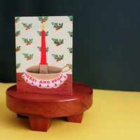 Merry and Bright Candle Card