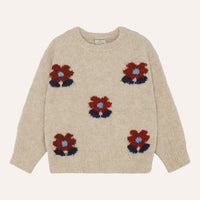 Flowers Ecru Jumper - Parkette.