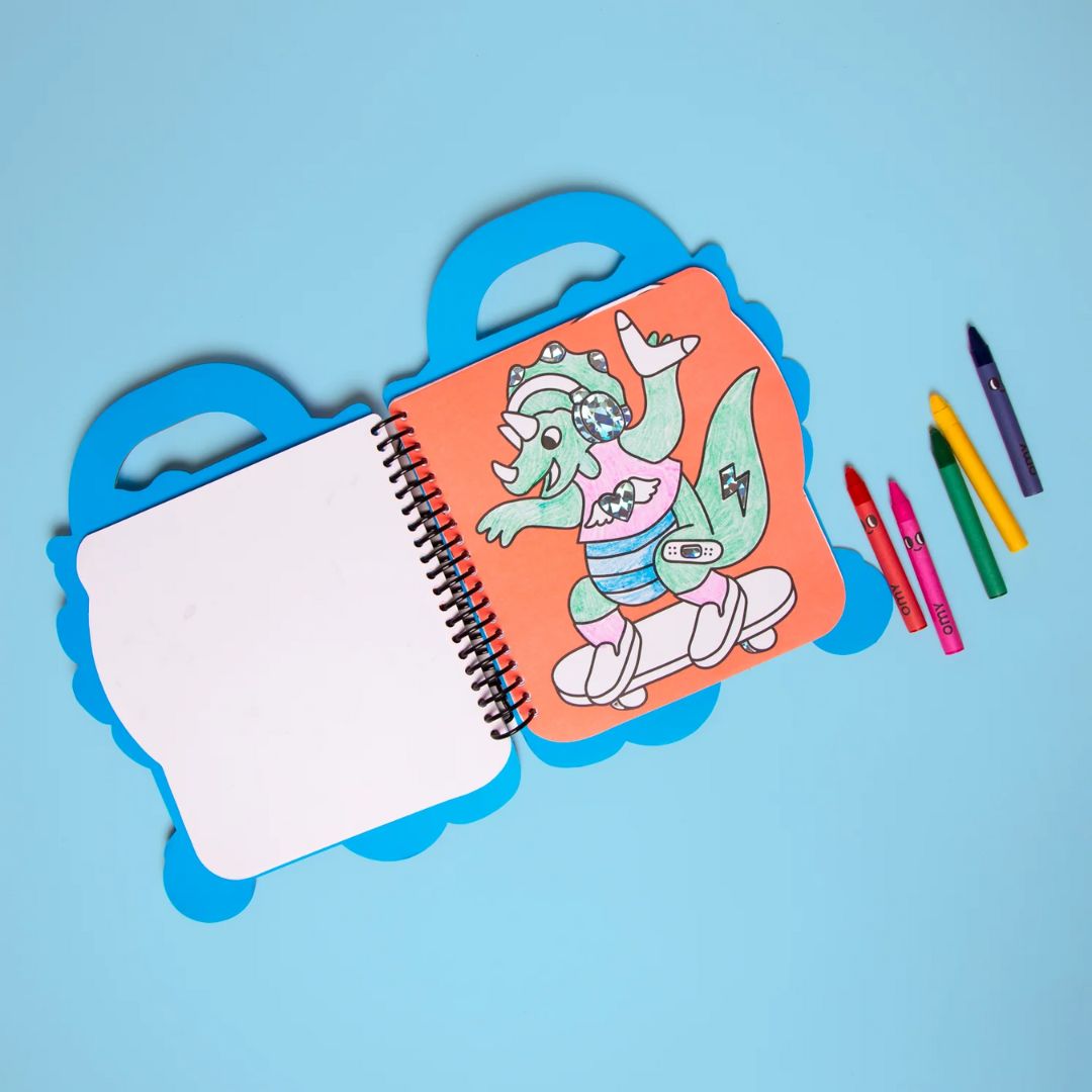 OMY Dino Super Coloring & Sticker Book - Parkette.