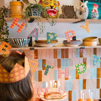 Bright Happy Birthday Sewn Garland - Parkette.