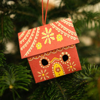 Gingerbread House Screen-Printed Board Decoration