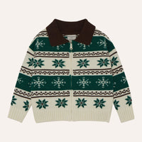 Green Bands Cardigan - Parkette.