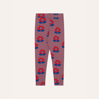 Big Flowers Purple Leggings - Parkette.