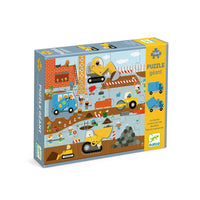 Construction Site Giant Puzzle (12 pcs + 5 pcs) - Parkette.