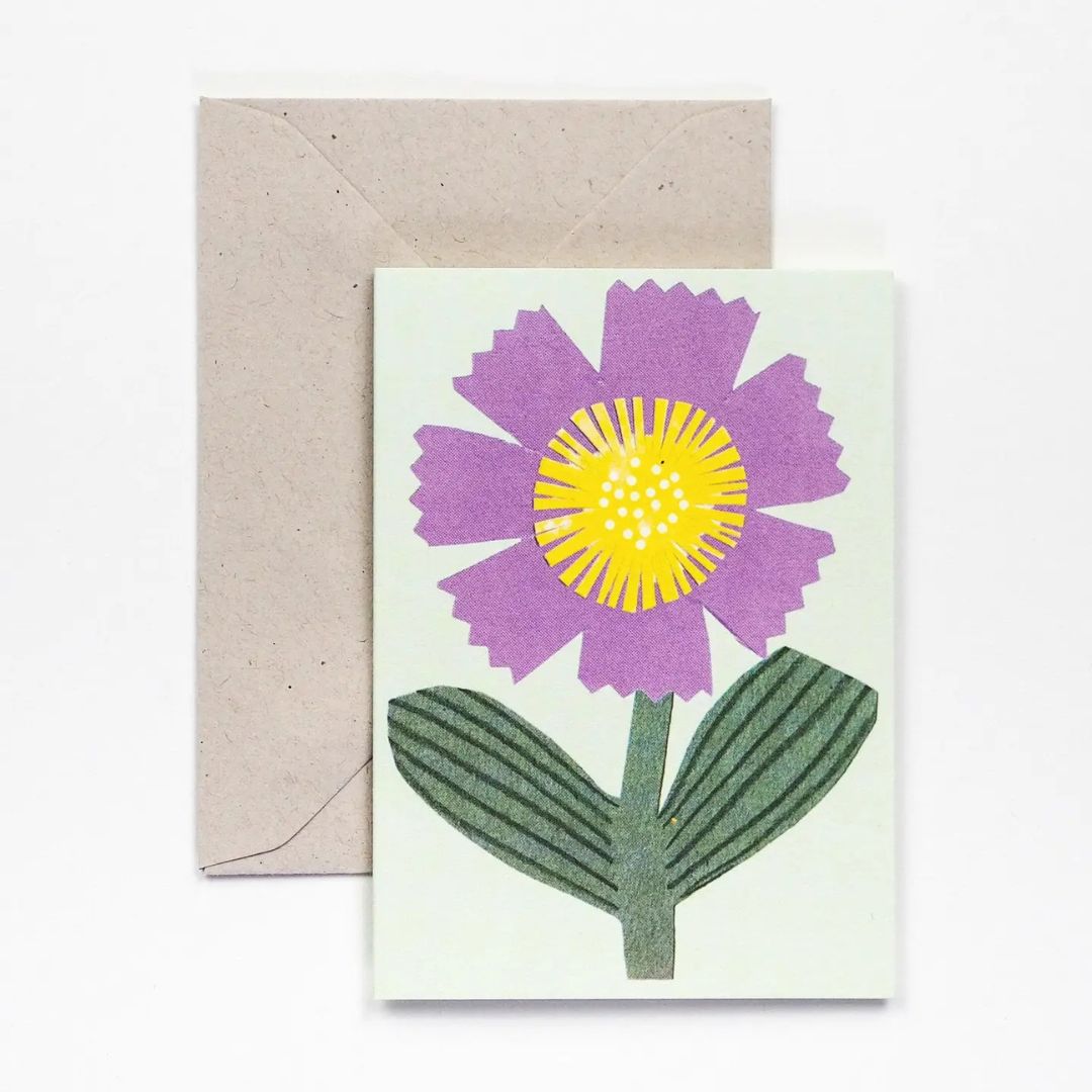 Little Purple Flower Mini Card - Parkette.