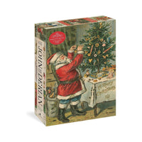 John Derian Paper Goods Santa Trims The Tree 1000 Piece Puzzle - Parkette.