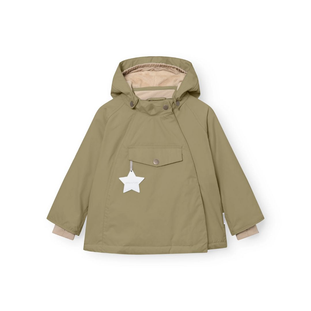 Matwang Fleece Lined Winter Jacket - Aloe Green - Parkette.