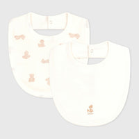 Set of 2 Cotton Teddy Bear Bibs - Parkette.