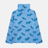 Blue Dog All Over Turtleneck - Parkette.
