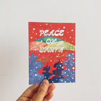 Peace On Earth Winter Landscape Card - Parkette.