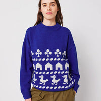 Womens Farm Jacquard Oversize Jumper - Parkette.