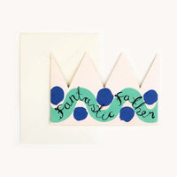 Fantastic Father Party Hat Greeting Card