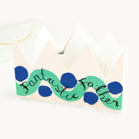 Fantastic Father Party Hat Greeting Card