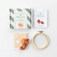 Red Toadstool Cross Stitch Kit for Beginners