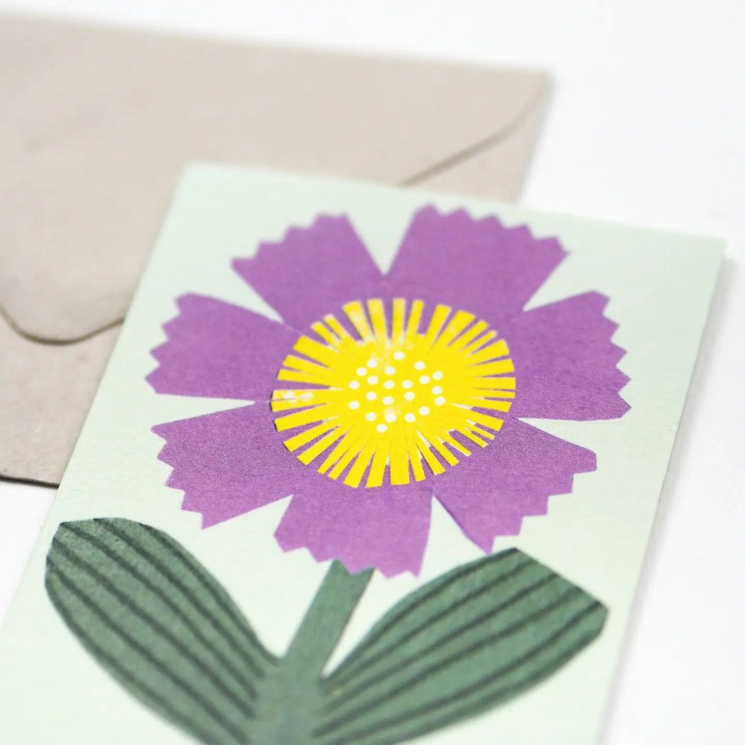 Little Purple Flower Mini Card - Parkette.