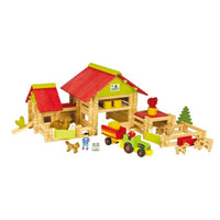 Big Log Farm with Tractor - 220 Pieces