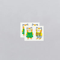 Huckle & Sally Cat Temporary Tattoo Pair - Parkette.