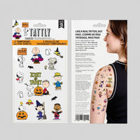 Peanuts Halloween Temporary Tattoo Sheet - Parkette.