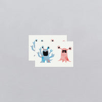 Glitter Monsters Temporary Tattoo Pair - Parkette.