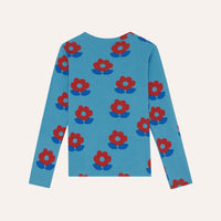 Big Flowers Blue T-Shirt - Parkette.