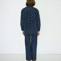 Flowers Grid Denim Shirt