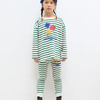 Winter Garden Striped Leggings - Parkette.