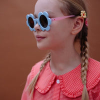 Flower Sunglasses - Cloud Blue + Rosebay Pink