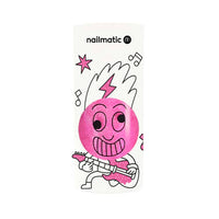 Nailmatic Kids Pinky Neon Pink Glitter Water-Based Nail Polish - Parkette.