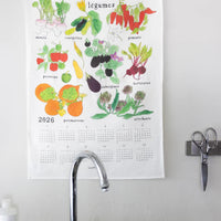 2026 Linen Calendar: Fresh Vegetables - Parkette.