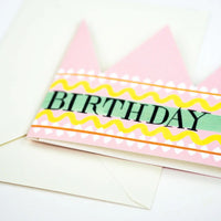 Birthday Queen Party Hat Card - Parkette.