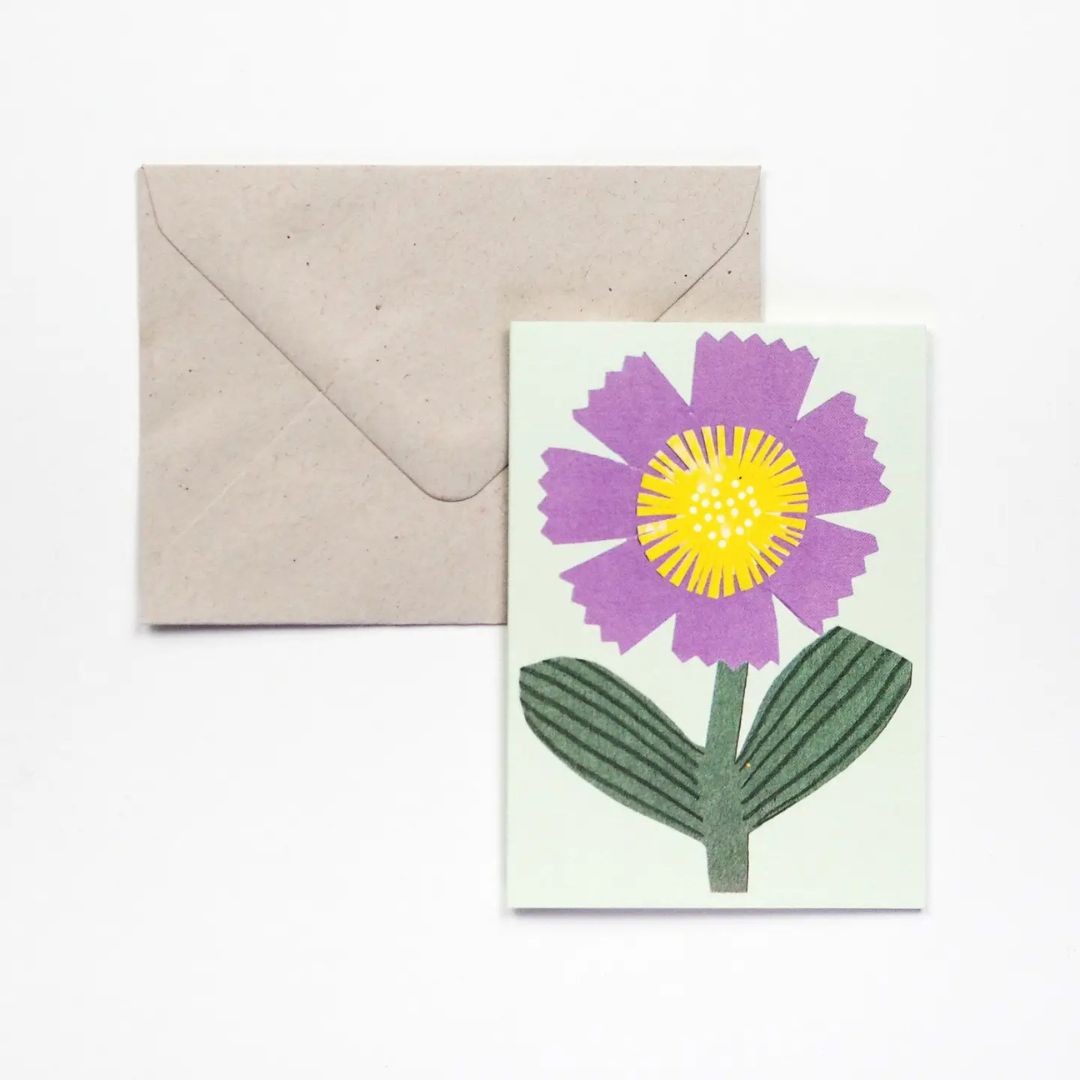 Little Purple Flower Mini Card - Parkette.