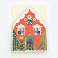 Christmas Houses Concertina Card - Parkette.