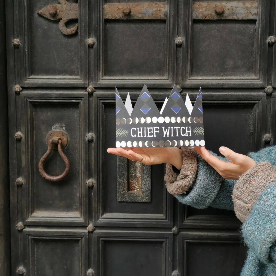 Chief Witch Party Hat Card - Parkette.
