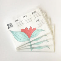 Papier Mobile Gentian 2026 Riso Print Calendar