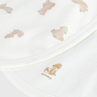 Set of 2 Cotton Teddy Bear Bibs - Parkette.
