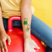 Huckle & Sally Cat Temporary Tattoo Pair - Parkette.