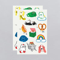 Goofy Chums Temporary Tattoo Sheet - Parkette.