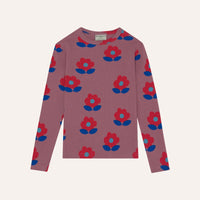 Big Flowers Purple T-Shirt - Parkette.