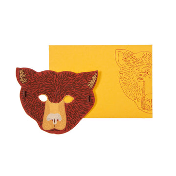 Bear Mask Greeting Card - Parkette.