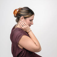 Hemera Golden Astrology Sun and Stars Shimmer Hair Claw - Parkette.