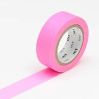 MT Washi Tape - Shocking Pink (15mm) - Parkette.