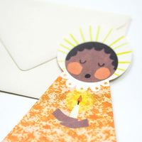 Orange Angel Fold-Out Card - Parkette.