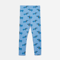 Blue Dog All Over Leggings - Parkette.