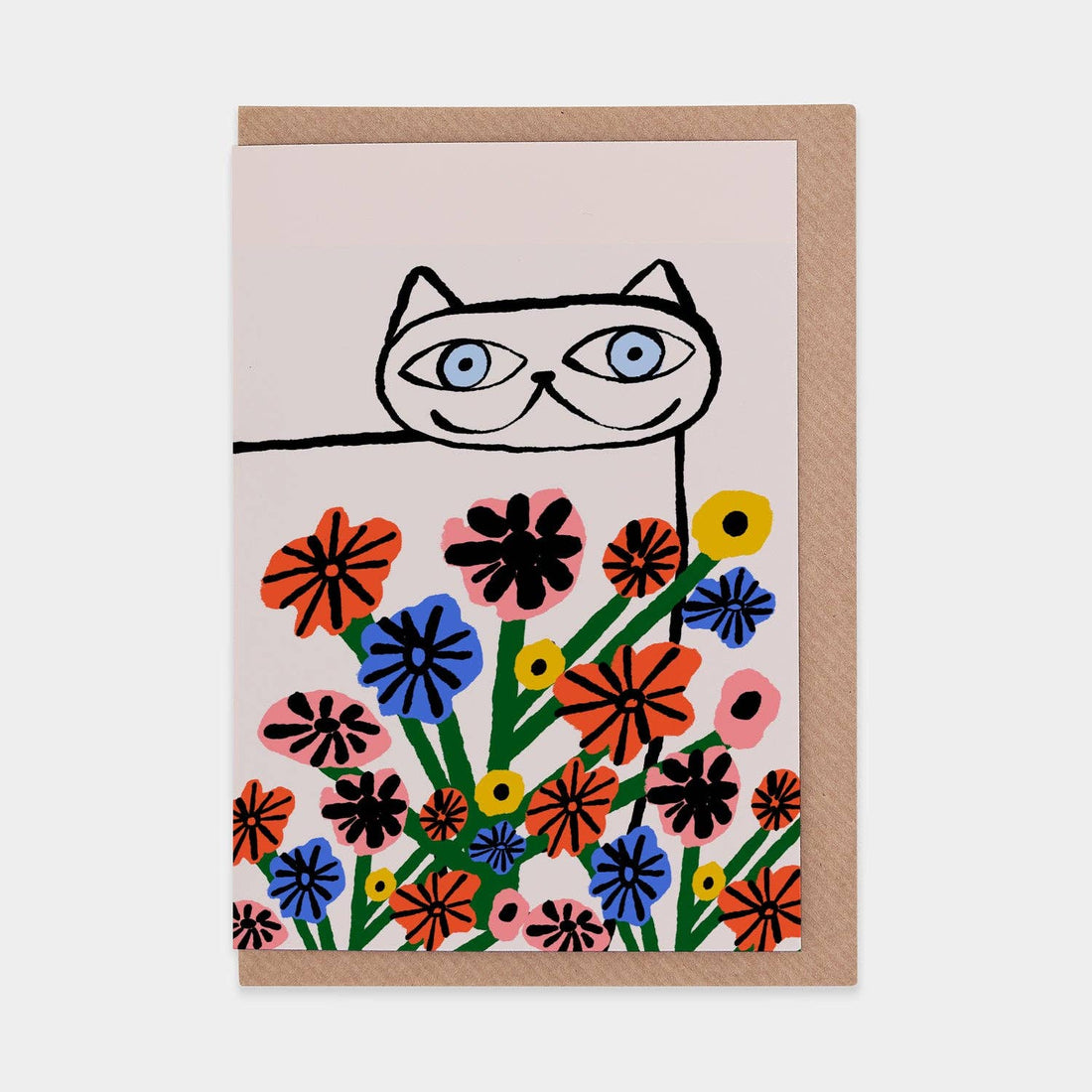 Garden Cat Greeting Card - Parkette.