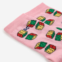Kids Dice All Over Short Socks - Parkette.