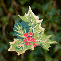 Holly and Ivy Sewn Garland - Parkette.