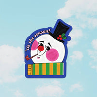 'Tis The Season Snowman Greeting Card - Parkette.