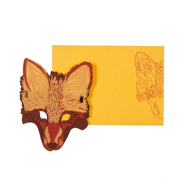 Fox Mask Greeting Card - Parkette.